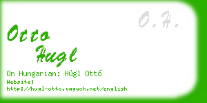 otto hugl business card